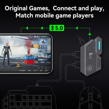 Gamwing Mix SE Bluetooth 5.0 Elite Mobile Controller คีย์บอร์ด เมาส์ Converter, Mix SE