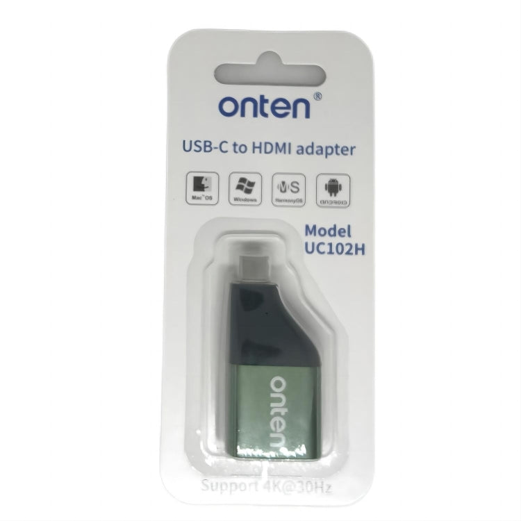 อะแดปเตอร์ Onten UC102H 4K Type-C เป็น HDMI (การจัดส่งสีแบบสุ่ม), UC102H