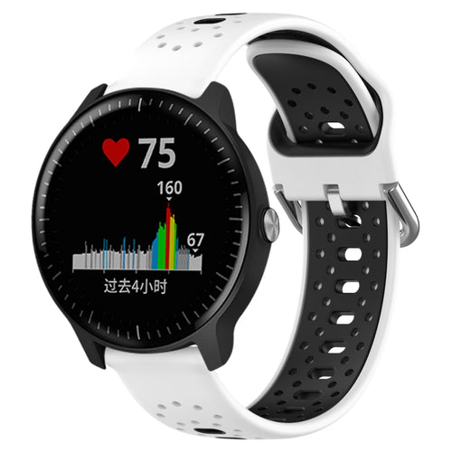สายนาฬิกาซิลิโคนสองสีระบายอากาศ 20 มม, For Garmin Vivoactive3 Music, For Garmin Venu 2 Plus, For Garmin Approach S40