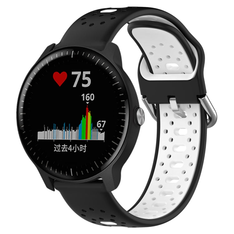 สายนาฬิกาซิลิโคนสองสีระบายอากาศ 20 มม, For Garmin Vivoactive3 Music, For Garmin Venu 2 Plus, For Garmin Approach S40