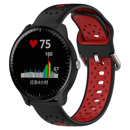 สายนาฬิกาซิลิโคนสองสีระบายอากาศ 20 มม, For Garmin Vivoactive3 Music, For Garmin Venu 2 Plus, For Garmin Approach S40