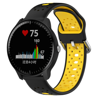 สายนาฬิกาซิลิโคนสองสีระบายอากาศ 20 มม, For Garmin Vivoactive3 Music, For Garmin Venu 2 Plus, For Garmin Approach S40