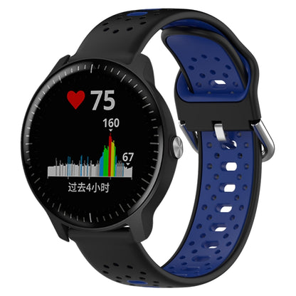 สายนาฬิกาซิลิโคนสองสีระบายอากาศ 20 มม, For Garmin Vivoactive3 Music, For Garmin Venu 2 Plus, For Garmin Approach S40