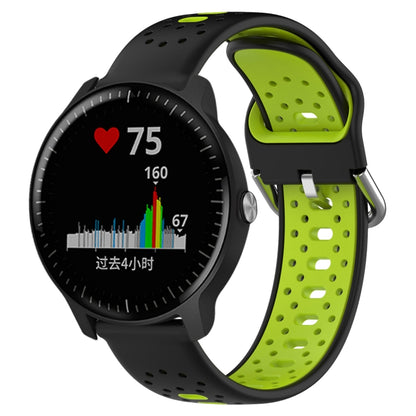 สายนาฬิกาซิลิโคนสองสีระบายอากาศ 20 มม, For Garmin Vivoactive3 Music, For Garmin Venu 2 Plus, For Garmin Approach S40
