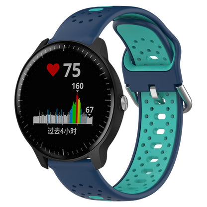 สายนาฬิกาซิลิโคนสองสีระบายอากาศ 20 มม, For Garmin Vivoactive3 Music, For Garmin Venu 2 Plus, For Garmin Approach S40
