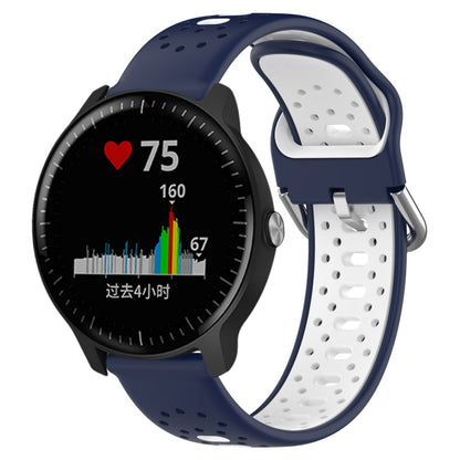 สายนาฬิกาซิลิโคนสองสีระบายอากาศ 20 มม, For Garmin Vivoactive3 Music, For Garmin Venu 2 Plus, For Garmin Approach S40