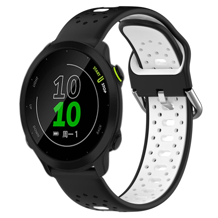 สายนาฬิกาซิลิโคนสองสีระบายอากาศ 20 มม, For Garmin Forerunner 158, For Garmin Forerunner 55, For Garmin Venu