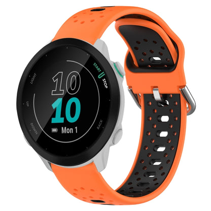 สายนาฬิกาซิลิโคนสองสีระบายอากาศ 20 มม, For Garmin Forerunner 158, For Garmin Forerunner 55, For Garmin Venu