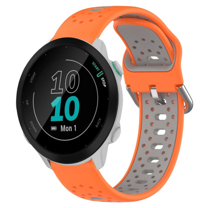 สายนาฬิกาซิลิโคนสองสีระบายอากาศ 20 มม, For Garmin Forerunner 158, For Garmin Forerunner 55, For Garmin Venu