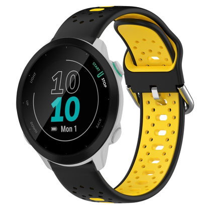 สายนาฬิกาซิลิโคนสองสีระบายอากาศ 20 มม, For Garmin Forerunner 158, For Garmin Forerunner 55, For Garmin Venu