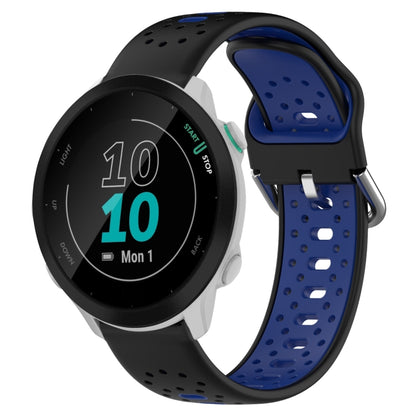 สายนาฬิกาซิลิโคนสองสีระบายอากาศ 20 มม, For Garmin Forerunner 158, For Garmin Forerunner 55, For Garmin Venu