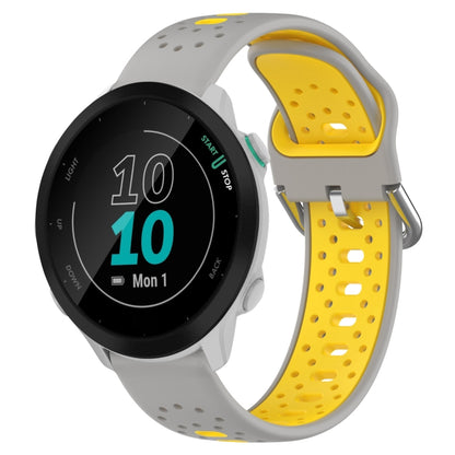 สายนาฬิกาซิลิโคนสองสีระบายอากาศ 20 มม, For Garmin Forerunner 158, For Garmin Forerunner 55, For Garmin Venu