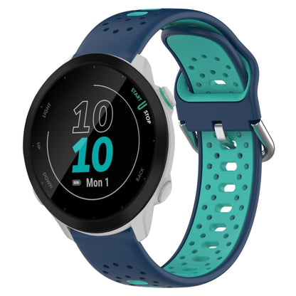 สายนาฬิกาซิลิโคนสองสีระบายอากาศ 20 มม, For Garmin Forerunner 158, For Garmin Forerunner 55, For Garmin Venu