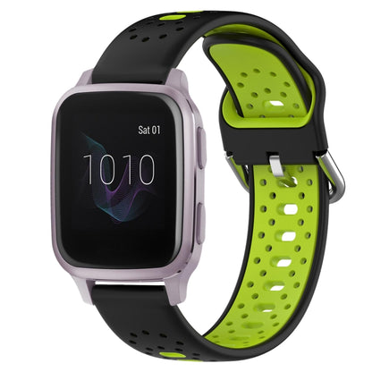 สายนาฬิกาซิลิโคนสองสีระบายอากาศ 20 มม, For Garmin Venu SQ, For Garmin VivoMove Style, For Garmin VivoMove Luxe