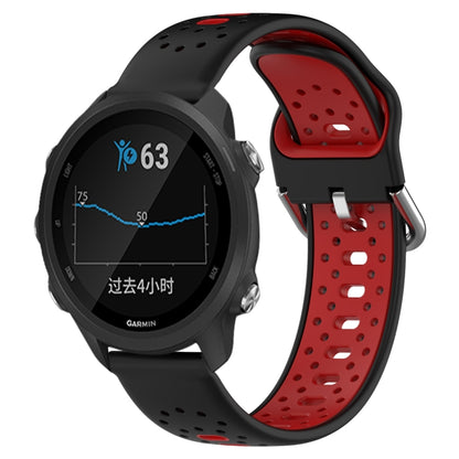 สายนาฬิกาซิลิโคนสองสีระบายอากาศ 20 มม, For Garmin Forerunner 245, For Garmin Forerunner 245 Music, For Garmin Forerunner 645