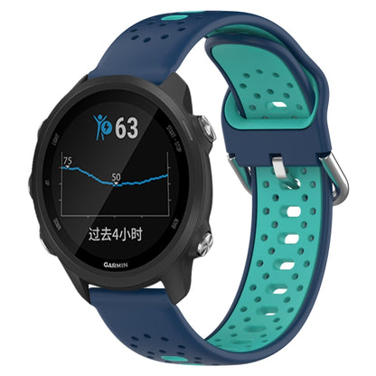สายนาฬิกาซิลิโคนสองสีระบายอากาศ 20 มม, For Garmin Forerunner 245, For Garmin Forerunner 245 Music, For Garmin Forerunner 645