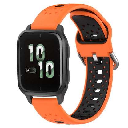 สายนาฬิกาซิลิโคนสองสีระบายอากาศ 20 มม, For Garmin Forerunner 645 Music, For Garmin Forerunner Sq2, For Garmin Forerunner Sq2 Music