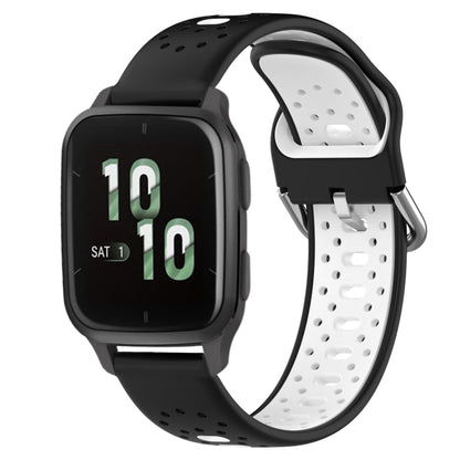 สายนาฬิกาซิลิโคนสองสีระบายอากาศ 20 มม, For Garmin Forerunner 645 Music, For Garmin Forerunner Sq2, For Garmin Forerunner Sq2 Music
