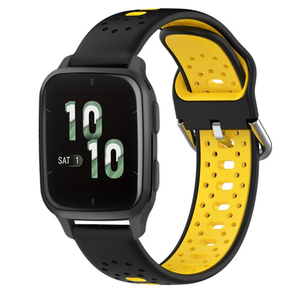 สายนาฬิกาซิลิโคนสองสีระบายอากาศ 20 มม, For Garmin Forerunner 645 Music, For Garmin Forerunner Sq2, For Garmin Forerunner Sq2 Music