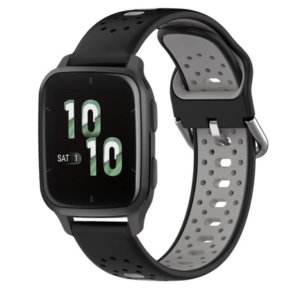 สายนาฬิกาซิลิโคนสองสีระบายอากาศ 20 มม, For Garmin Forerunner 645 Music, For Garmin Forerunner Sq2, For Garmin Forerunner Sq2 Music