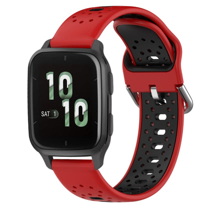 สายนาฬิกาซิลิโคนสองสีระบายอากาศ 20 มม, For Garmin Forerunner 645 Music, For Garmin Forerunner Sq2, For Garmin Forerunner Sq2 Music