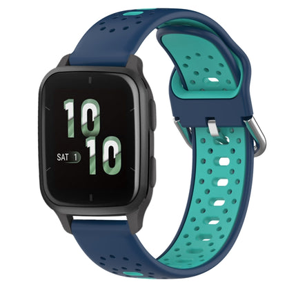 สายนาฬิกาซิลิโคนสองสีระบายอากาศ 20 มม, For Garmin Forerunner 645 Music, For Garmin Forerunner Sq2, For Garmin Forerunner Sq2 Music