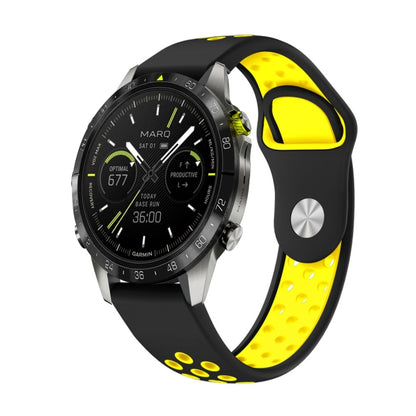 สายนาฬิกาซิลิโคนระบายอากาศกีฬา 22 มม, For Garmin MARQ Athlete Gen 2, For Garmin Instinct Crossover, For Garmin Instinct Crossover Solar, For Garmin Fenix 7