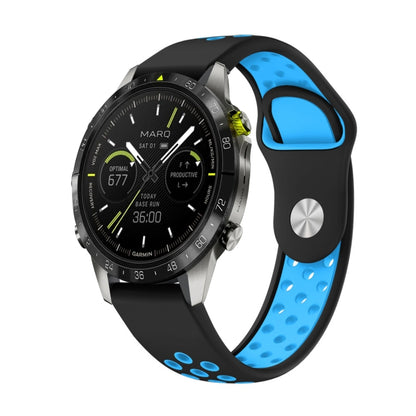 สายนาฬิกาซิลิโคนระบายอากาศกีฬา 22 มม, For Garmin MARQ Athlete Gen 2, For Garmin Instinct Crossover, For Garmin Instinct Crossover Solar, For Garmin Fenix 7