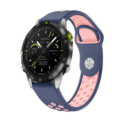 สายนาฬิกาซิลิโคนระบายอากาศกีฬา 22 มม, For Garmin MARQ Athlete Gen 2, For Garmin Instinct Crossover, For Garmin Instinct Crossover Solar, For Garmin Fenix 7
