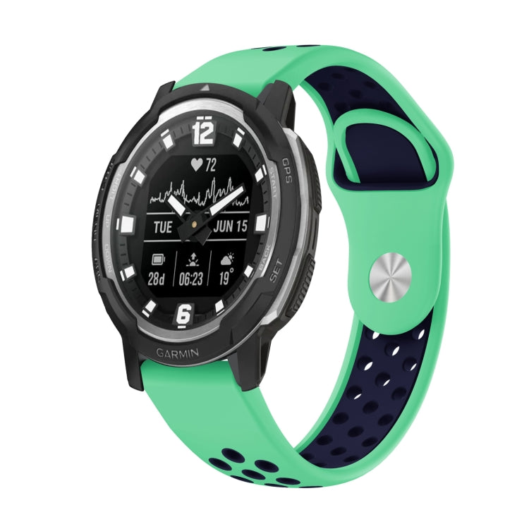 สายนาฬิกาซิลิโคนระบายอากาศกีฬา 22 มม, For Garmin MARQ Athlete Gen 2, For Garmin Instinct Crossover, For Garmin Instinct Crossover Solar, For Garmin Fenix 7