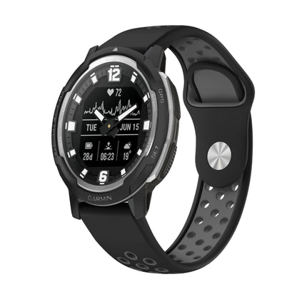 สายนาฬิกาซิลิโคนระบายอากาศกีฬา 22 มม, For Garmin MARQ Athlete Gen 2, For Garmin Instinct Crossover, For Garmin Instinct Crossover Solar, For Garmin Fenix 7