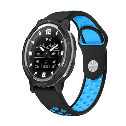 สายนาฬิกาซิลิโคนระบายอากาศกีฬา 22 มม, For Garmin MARQ Athlete Gen 2, For Garmin Instinct Crossover, For Garmin Instinct Crossover Solar, For Garmin Fenix 7