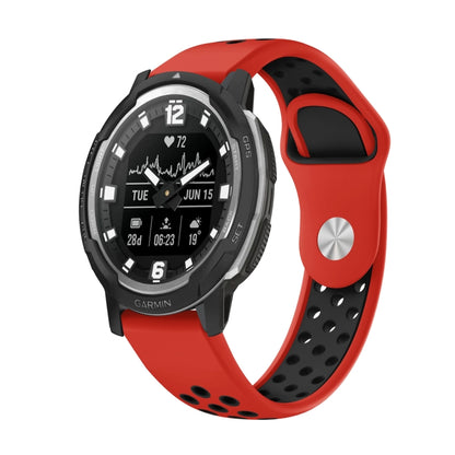 สายนาฬิกาซิลิโคนระบายอากาศกีฬา 22 มม, For Garmin MARQ Athlete Gen 2, For Garmin Instinct Crossover, For Garmin Instinct Crossover Solar, For Garmin Fenix 7