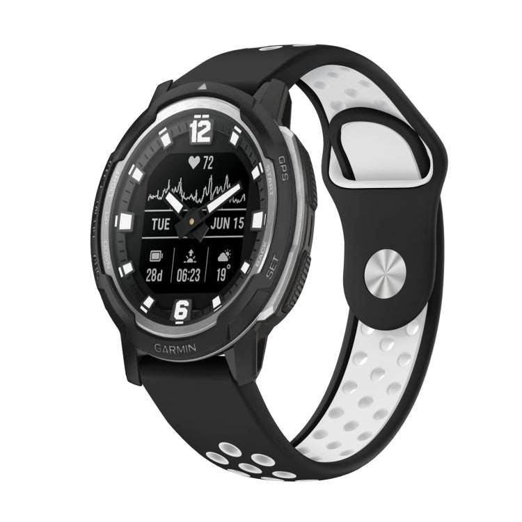 สายนาฬิกาซิลิโคนระบายอากาศกีฬา 22 มม, For Garmin MARQ Athlete Gen 2, For Garmin Instinct Crossover, For Garmin Instinct Crossover Solar, For Garmin Fenix 7