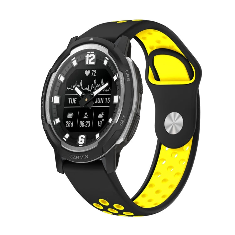 สายนาฬิกาซิลิโคนระบายอากาศกีฬา 22 มม, For Garmin MARQ Athlete Gen 2, For Garmin Instinct Crossover, For Garmin Instinct Crossover Solar, For Garmin Fenix 7