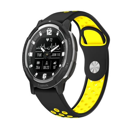 สายนาฬิกาซิลิโคนระบายอากาศกีฬา 22 มม, For Garmin MARQ Athlete Gen 2, For Garmin Instinct Crossover, For Garmin Instinct Crossover Solar, For Garmin Fenix 7