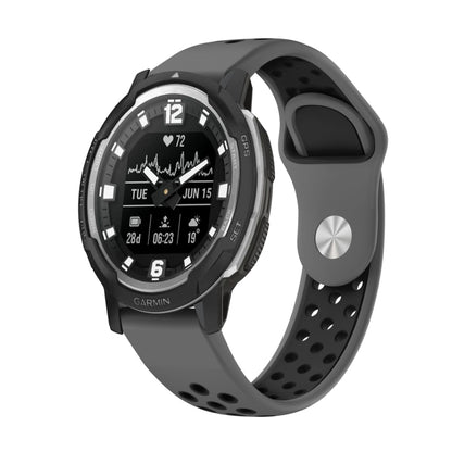สายนาฬิกาซิลิโคนระบายอากาศกีฬา 22 มม, For Garmin MARQ Athlete Gen 2, For Garmin Instinct Crossover, For Garmin Instinct Crossover Solar, For Garmin Fenix 7