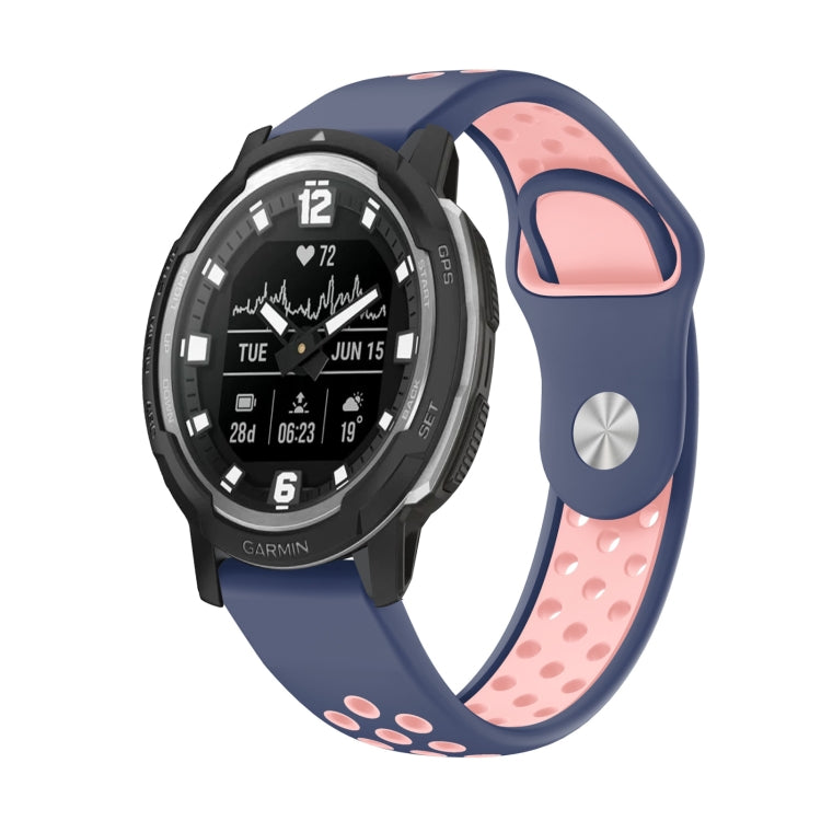 สายนาฬิกาซิลิโคนระบายอากาศกีฬา 22 มม, For Garmin MARQ Athlete Gen 2, For Garmin Instinct Crossover, For Garmin Instinct Crossover Solar, For Garmin Fenix 7