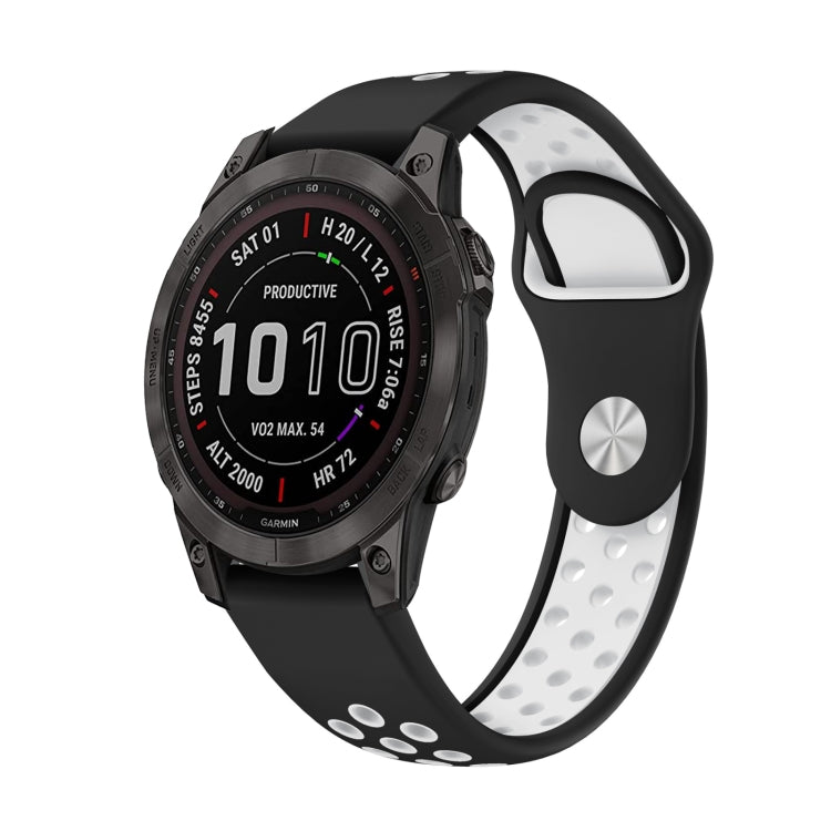 สายนาฬิกาซิลิโคนระบายอากาศกีฬา 22 มม, For Garmin MARQ Athlete Gen 2, For Garmin Instinct Crossover, For Garmin Instinct Crossover Solar, For Garmin Fenix 7