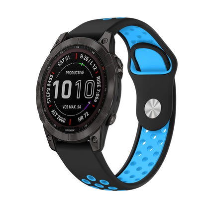 สายนาฬิกาซิลิโคนระบายอากาศกีฬา 22 มม, For Garmin MARQ Athlete Gen 2, For Garmin Instinct Crossover, For Garmin Instinct Crossover Solar, For Garmin Fenix 7