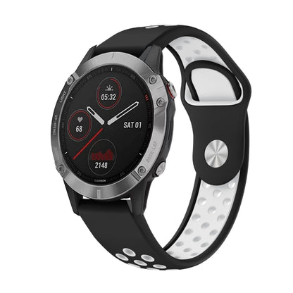 สายนาฬิกาซิลิโคนระบายอากาศกีฬา 22 มม, For Garmin Fenix 6 GPS, For Garmin Fenix 6 Pro GPS, For Garmin Fenix 6 Sapphire GPS, For Garmin Fenix 5