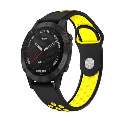 สายนาฬิกาซิลิโคนระบายอากาศกีฬา 22 มม, For Garmin Fenix 6 GPS, For Garmin Fenix 6 Pro GPS, For Garmin Fenix 6 Sapphire GPS, For Garmin Fenix 5