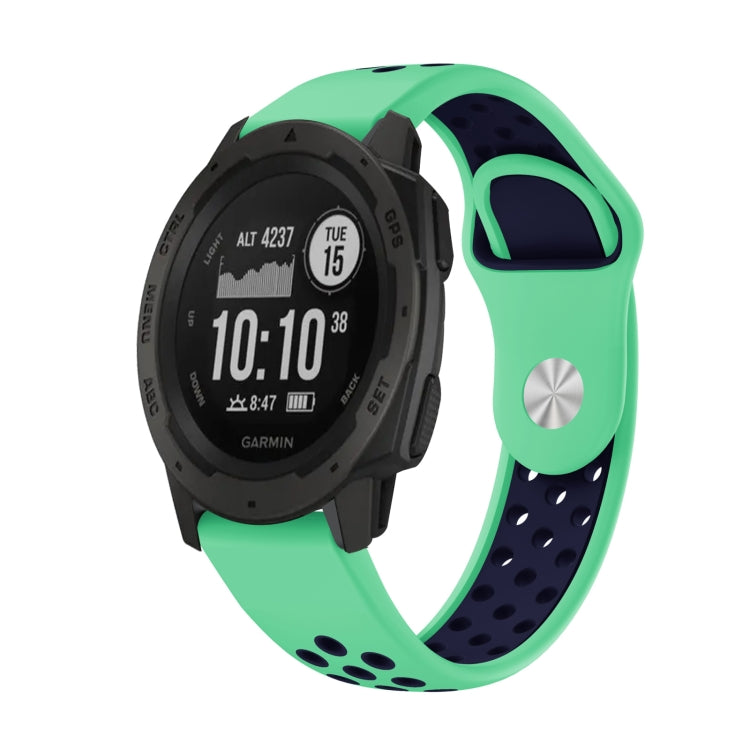 สายนาฬิกาซิลิโคนระบายอากาศกีฬา 22 มม, For Garmin Instinct, For Garmin Descent G1