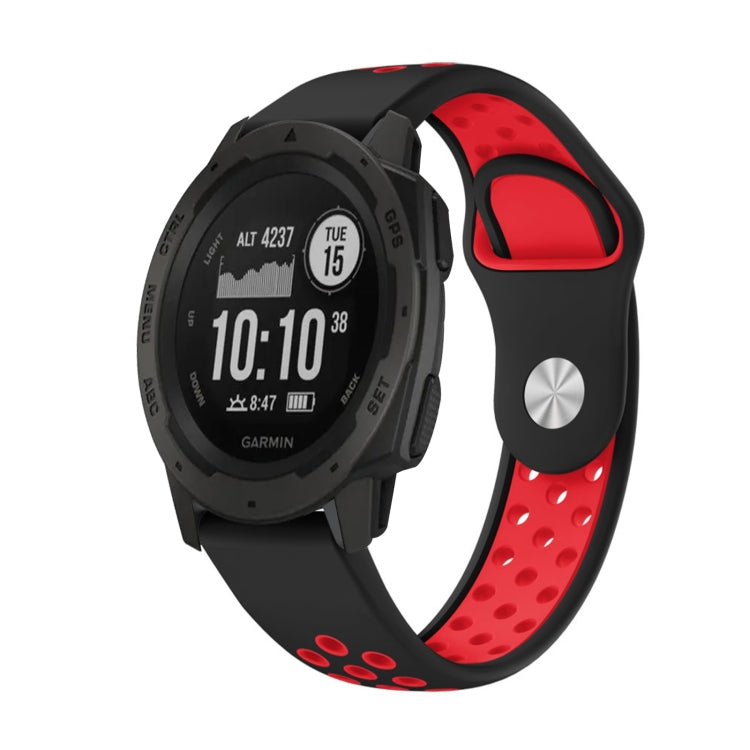 สายนาฬิกาซิลิโคนระบายอากาศกีฬา 22 มม, For Garmin Instinct, For Garmin Descent G1