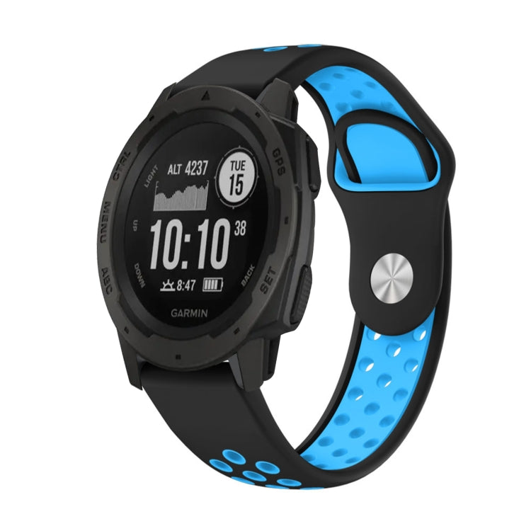 สายนาฬิกาซิลิโคนระบายอากาศกีฬา 22 มม, For Garmin Instinct, For Garmin Descent G1