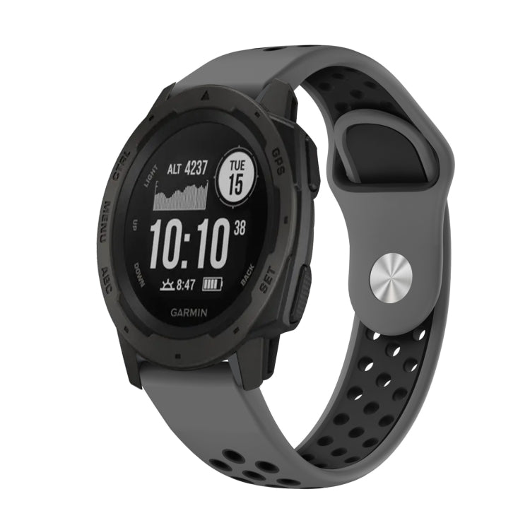 สายนาฬิกาซิลิโคนระบายอากาศกีฬา 22 มม, For Garmin Instinct, For Garmin Descent G1