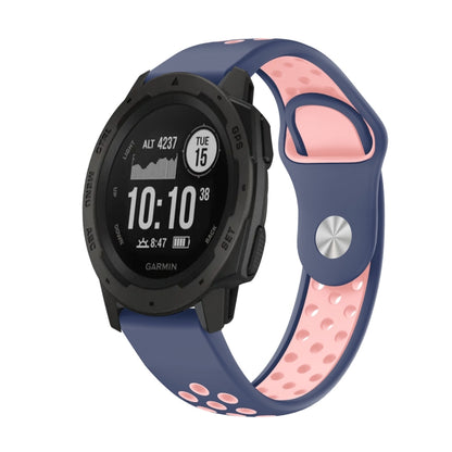 สายนาฬิกาซิลิโคนระบายอากาศกีฬา 22 มม, For Garmin Instinct, For Garmin Descent G1