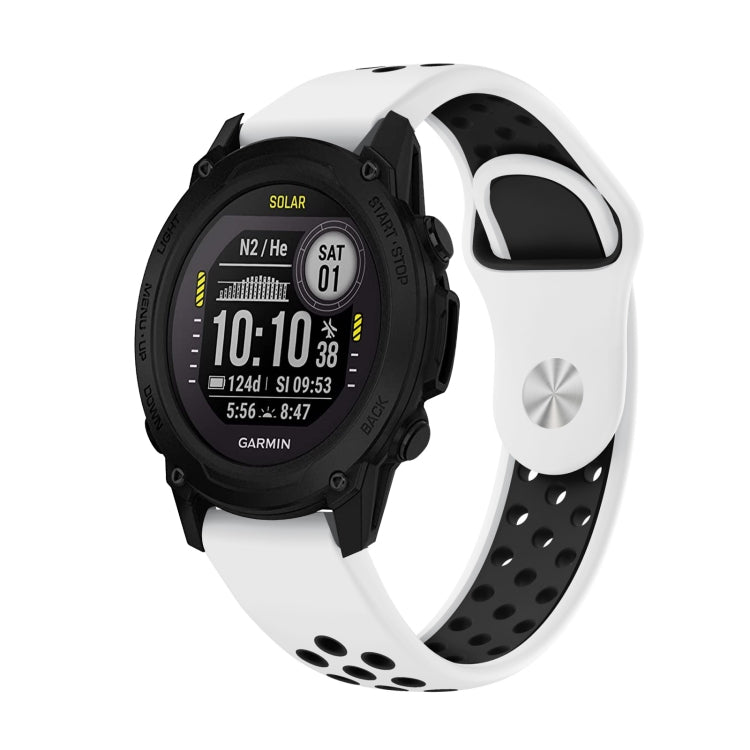 สายนาฬิกาซิลิโคนระบายอากาศกีฬา 22 มม, For Garmin Instinct, For Garmin Descent G1