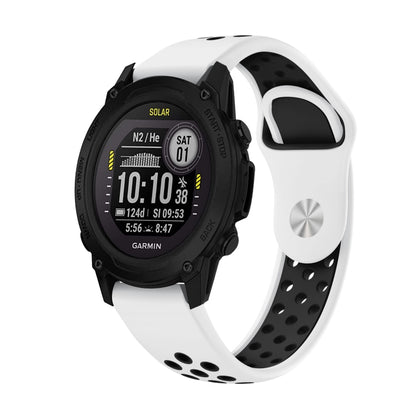 สายนาฬิกาซิลิโคนระบายอากาศกีฬา 22 มม, For Garmin Instinct, For Garmin Descent G1
