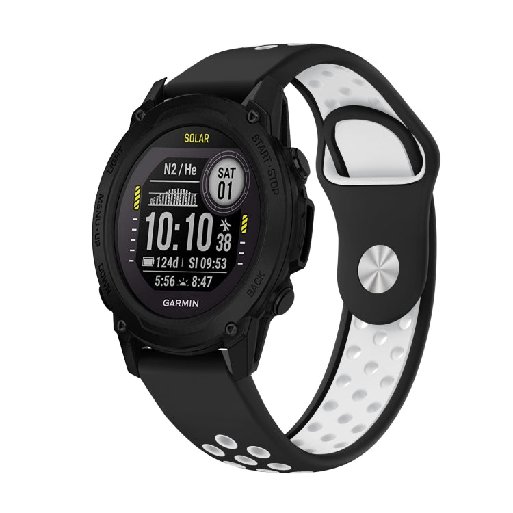 สายนาฬิกาซิลิโคนระบายอากาศกีฬา 22 มม, For Garmin Instinct, For Garmin Descent G1